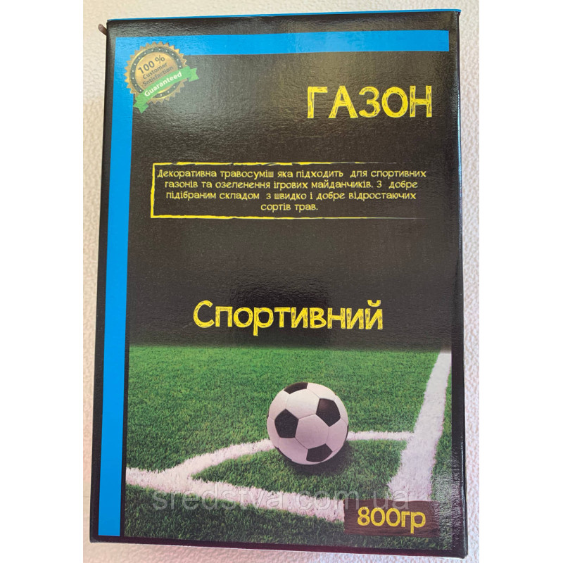 Газон спортивний 800г/20-30м² Декоративна травосуміш Планета Агро Газон спортивний 800г/20-30м² Декоративна травосуміш Планета Агро