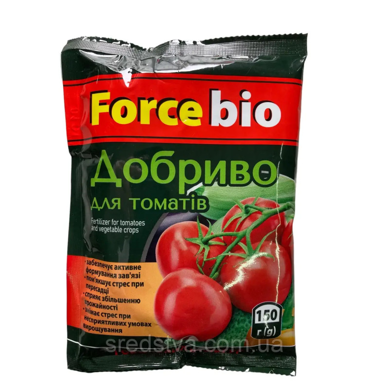 Форс Біо (Force Bio) Добриво-вермікомпост для томатів 150г, Парк Трейдінг Форс Біо (Force Bio) Добриво-вермікомпост для томатів 150г, Парк Трейдінг